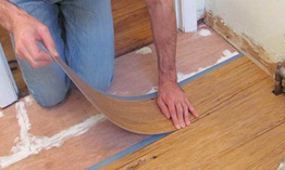 Geometric vinyl flooring